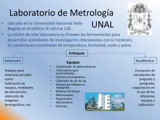 laboratorio de metrolog a unal