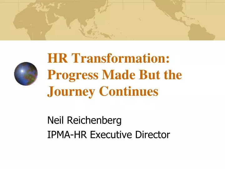 hr transformation progress made but the journey continues