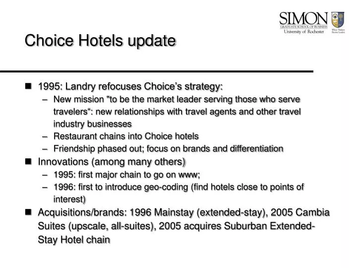 choice hotels update