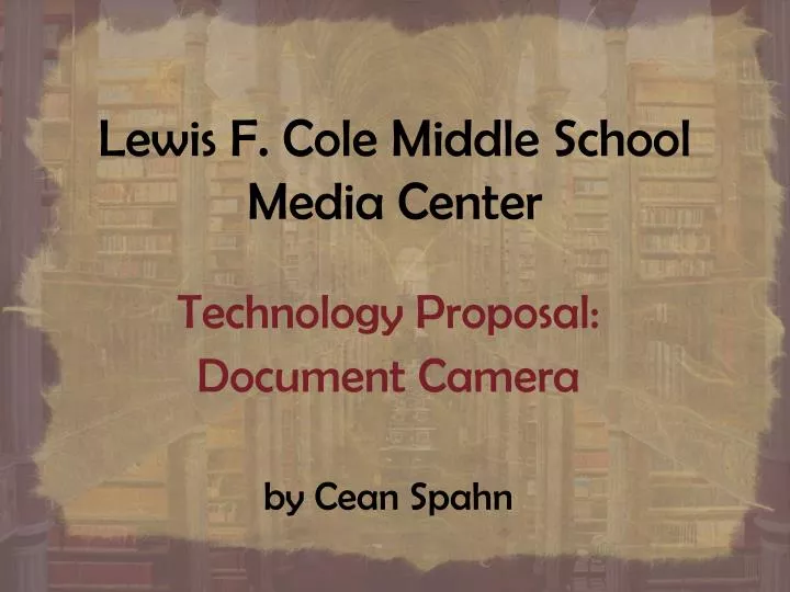 lewis f cole middle school media center