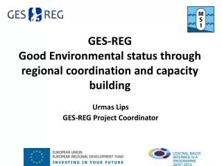 GES-REG Good Environmental status through regional coordination and capacity building
