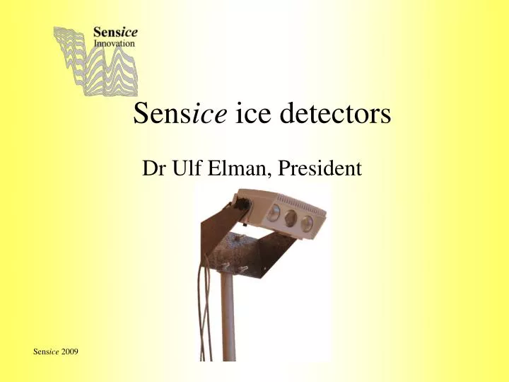 sens ice ice detectors