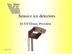 Sens ice ice detectors - slide 1