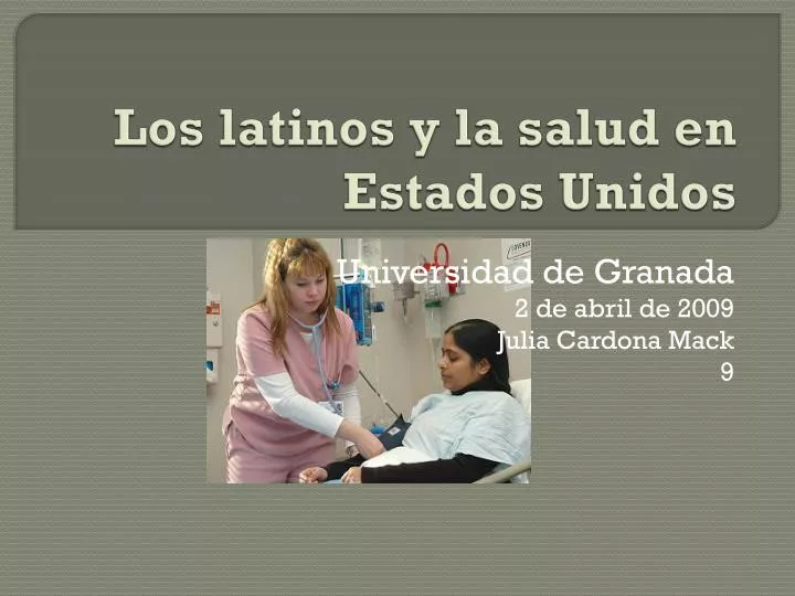 los latinos y la salud en estados unidos