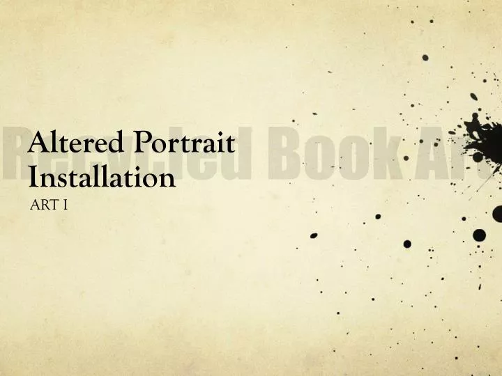 altered portrait installation