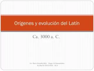 or genes y evoluci n del lat n