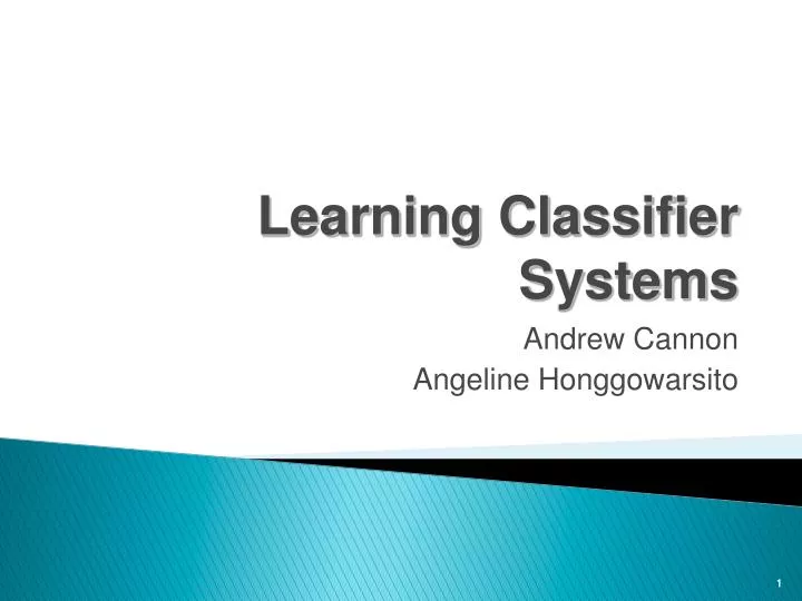 learning classifier systems