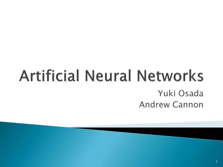 artificial neural networks