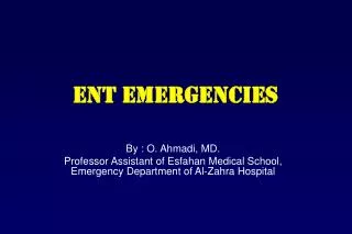 ENT Emergencies