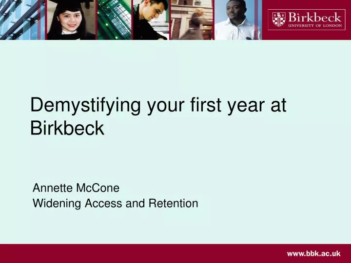 demystifying your first year at birkbeck