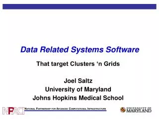 Data Related Systems Software