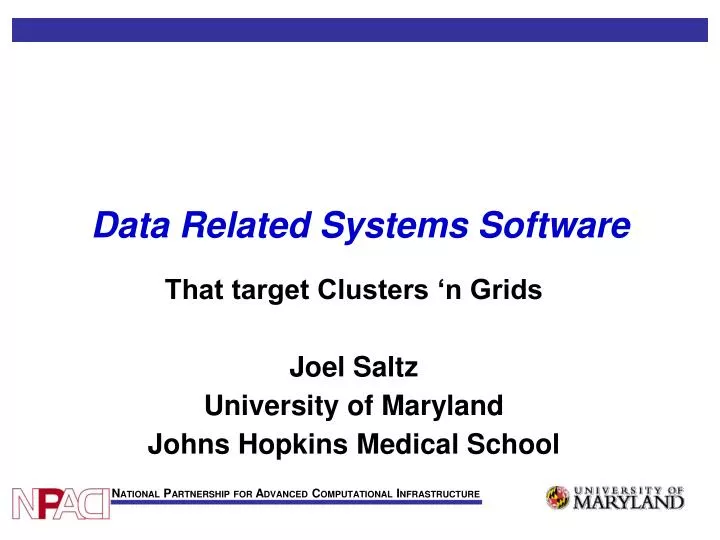 data related systems software
