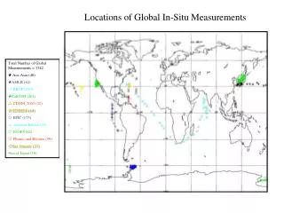 Total Number of Global Measurements = 1342 ? Ace-Asia (46) ? AMLR (62) ? BBOP (450)