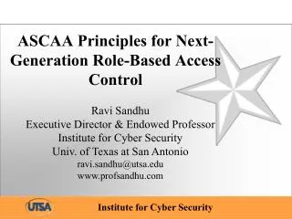 ascaa principles for next generation role based access control