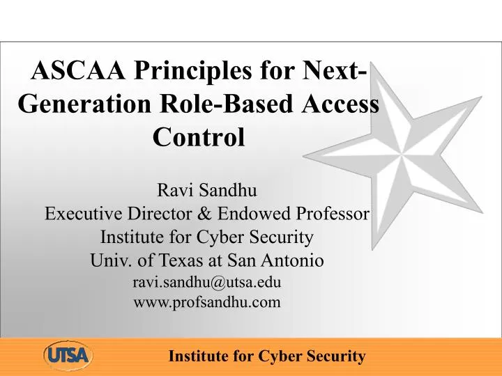 ascaa principles for next generation role based access control