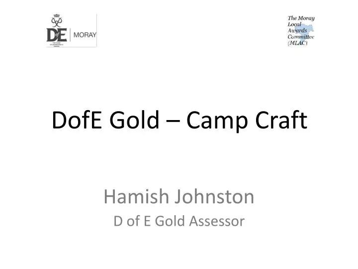 dofe gold camp craft