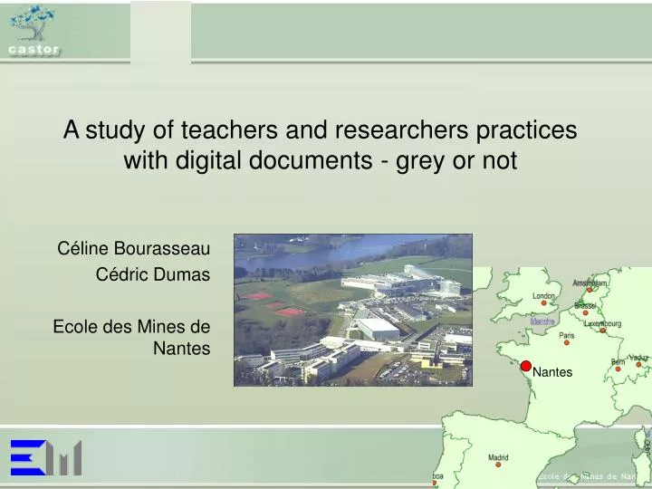 a study of teachers and researchers practices with digital documents grey or not