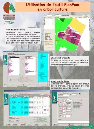 utilisation de l outil planfum en arboriculture
