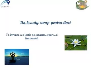 un beauty camp pentru tine
