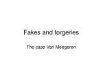 Unmasking the Forgeries: The Van Meegeren and Vermeer Case - slide 1