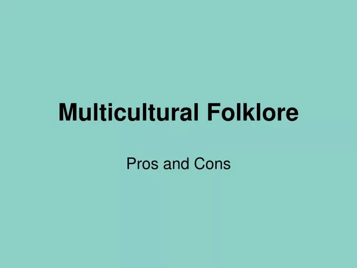multicultural folklore
