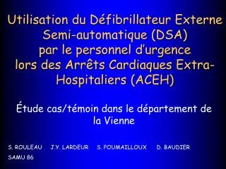 tude cas t moin dans le d partement de la vienne