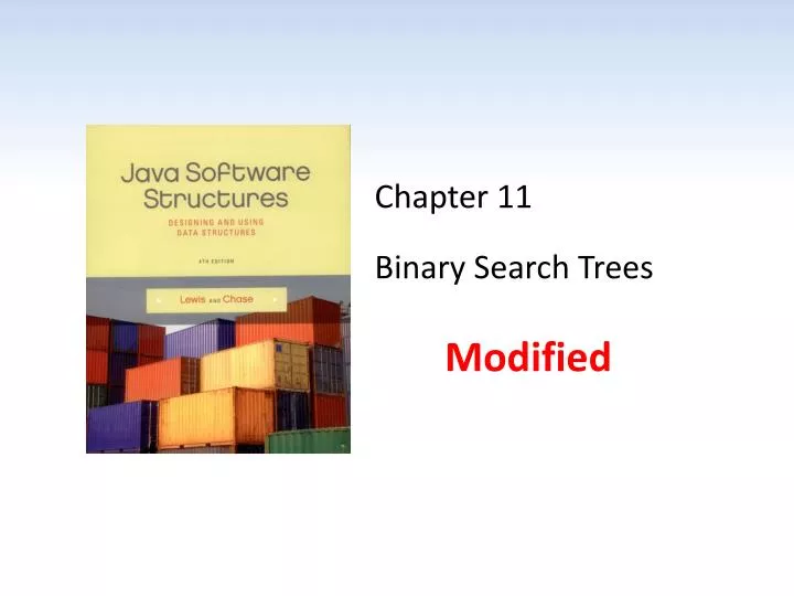 chapter 11 binary search trees