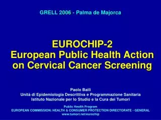 EUROCHIP-2 European Public Health Action on Cervical Cancer Screening