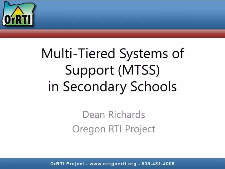 multi tiered systems of support mtss in secondary schools