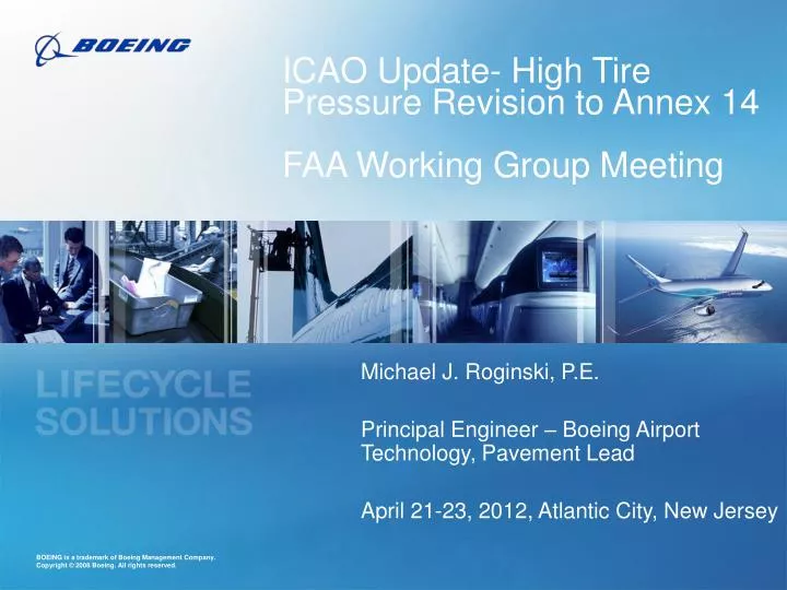 icao update high tire pressure revision to annex 14 faa working group meeting