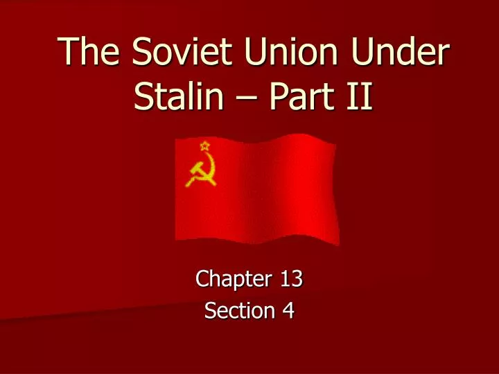 the soviet union under stalin part ii