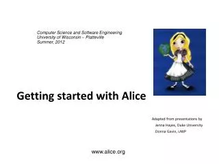 getting started with alice