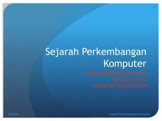 sejarah perkembangan komputer