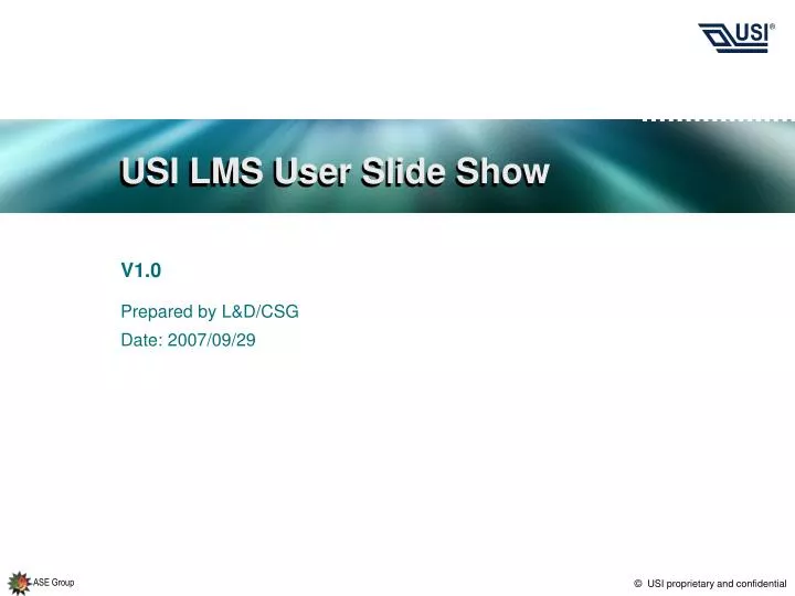 usi lms user slide show
