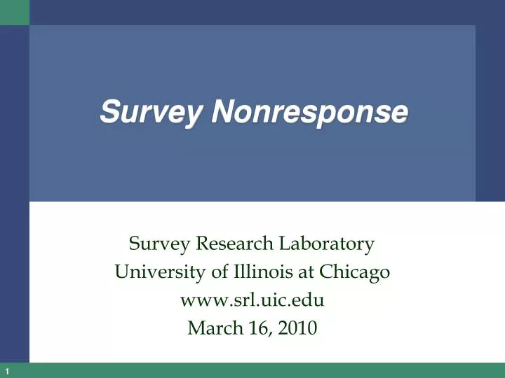 survey nonresponse