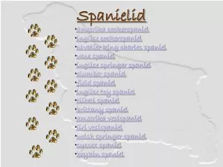 spanielid