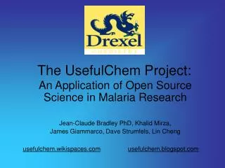 The UsefulChem Project: