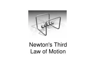 Newton's Third Law of Motion