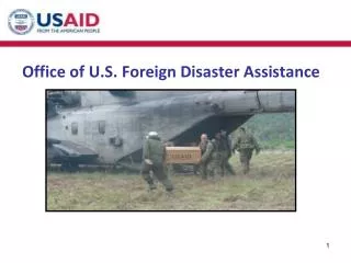 Office of U.S. Foreign Disaster Assistance