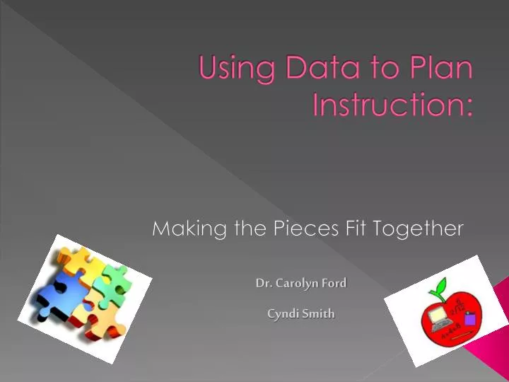 using data to plan instruction