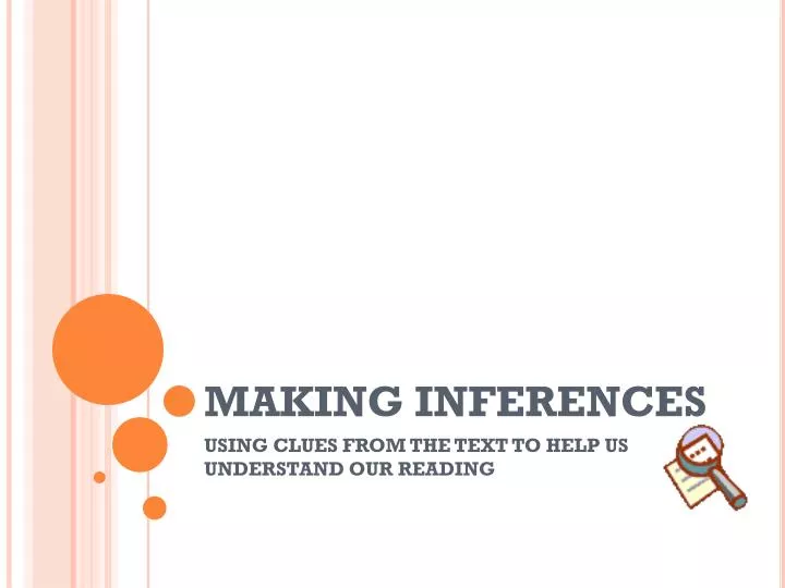 Ppt Making Inferences Powerpoint Presentation Free Download Id3007283