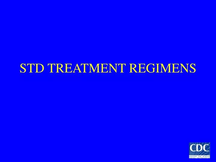 std treatment regimens