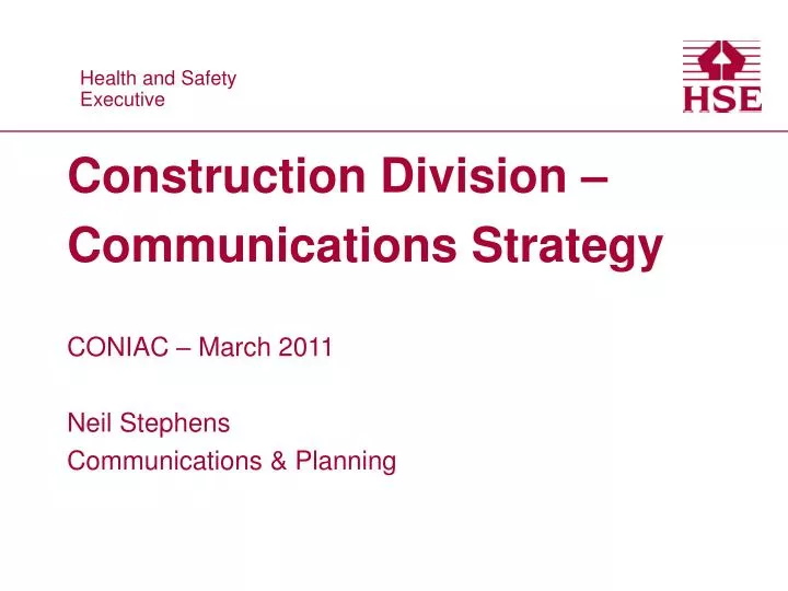 construction division communications strategy