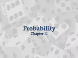 Probability Chapter 11