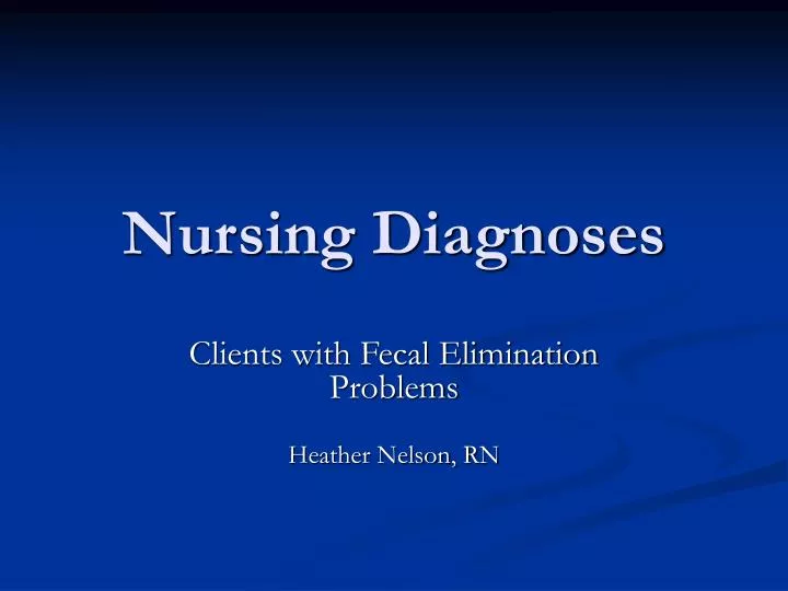 nursing diagnoses