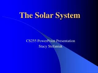 the solar system