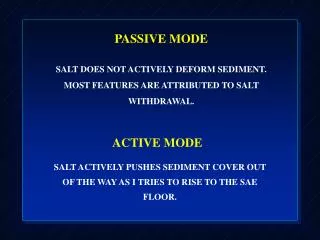 PASSIVE MODE