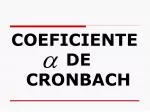 COEFICIENTE DE CRONBACH - slide 1