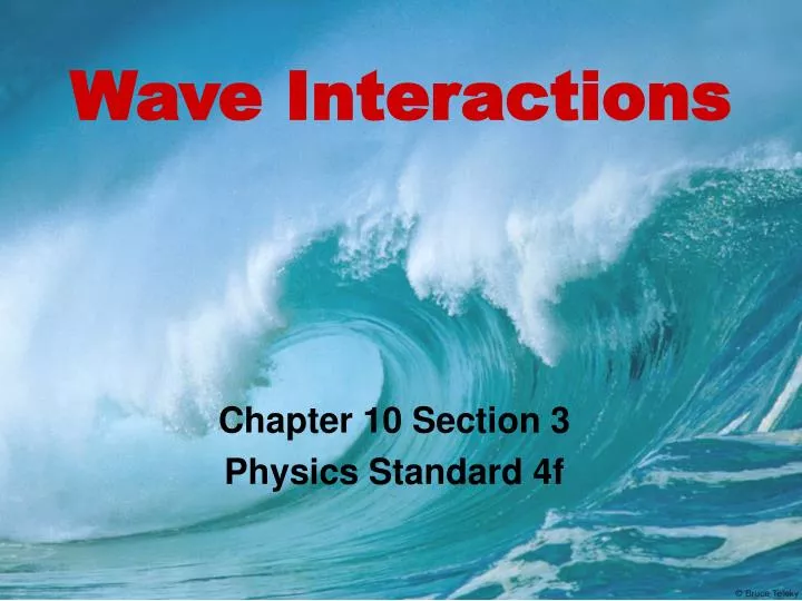 wave interactions