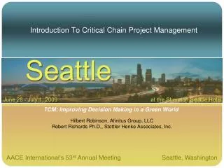 Introduction To Critical Chain Project Management